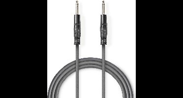 Nedis Mono-Audiokabel - 6,35 mm Male - 6,35 mm Male - Vernikkeld - 1.50 m - Rond - PVC