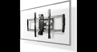 Draai- en Kantelbare TV-Muurbeugel - 42-70 " - Maximaal schermgewicht: 35 kg - Kantelbaar - Draaibaar - Minimale muurafstand: 66 mm - Maximale muurafstand: 496 mm - 3 Draaipunt(en) - Staal - Zwart
