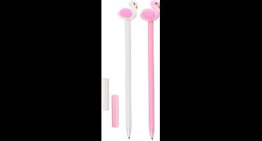 Out of the blue - balpen - flamingo - 2 stuks