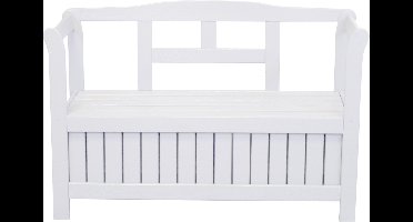 SenS-Line Opbergbank Pinokkio - Tuinbank - 113cm - Wit