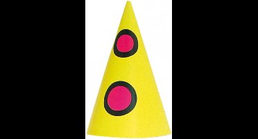 Folat Bumba Feesthoedjes - 24x stuks - papier/karton - verjaardag hoedjes - voor kinderen