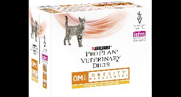 PURINA Pro Plan Veterinary Diets OM Obesitas Kip - nat kattenvoer - 10x85g