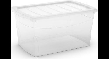Kis Omnibox - Opbergbox met Deksel - 50L - 58,5x39x30cm - Transparant