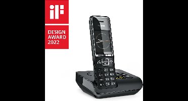 Gigaset COMFORT 550A Analoge-/DECT-telefoon Nummerherkenning Zwart