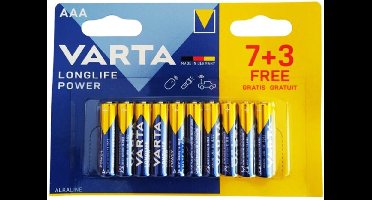 VARTA | Varta Longlife Power Alkaline Battery Aaa Lr03 10 Unit