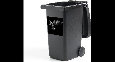 Container sticker Adelaar - Vogel - Zwart - zwart wit - 40x40 cm - Kliko sticker