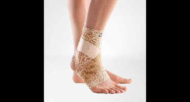 Bauerfeind MalleoTrain S Open Heel Enkelbrace - 2 - Links - Beige