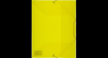Kangaro elastomap A4 - transparant geel - documentmap - K-58190663
