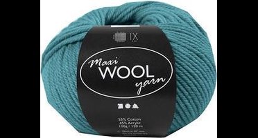 Creativ Company wolgaren petrol blauw 125m 100g breigaren.