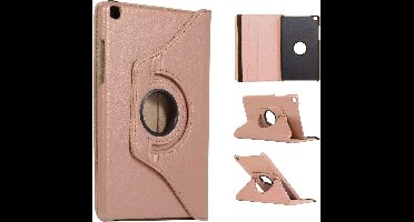 Ntech Hoesje Geschikt Voor Samsung Galaxy Tab A 8.0 (2019) Draaibaar Hoesje - Rose Goud