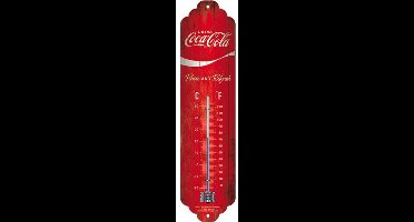 Coca-Cola Thermometer 'Wave' - Metaal - 6,5 x 28 cm