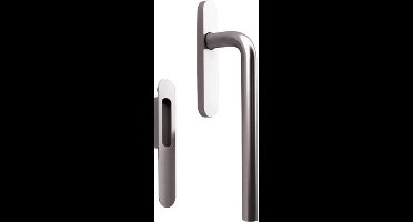 Tropex Hefschuifdeurgreep L-model rond rvs blind