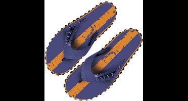 BECO Teenslippers - Heren - Donkerblauw/oranje - Maat 42