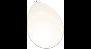 Witbaard Ballonnen wit - 50 stuks van 30 cm - Geschikt voor lucht en helium