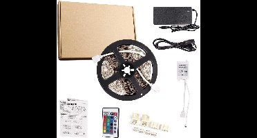 5 meter led strip - RGB - Complete set - inkortbaar