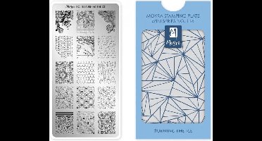 Moyra Mini Stamping Plate 116 Burning The Ice