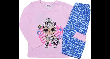 LOL Surprise - Pyjama - Maat 104 - L.O.L. Surprise! - Kinderpyjama - Blauw met Roze