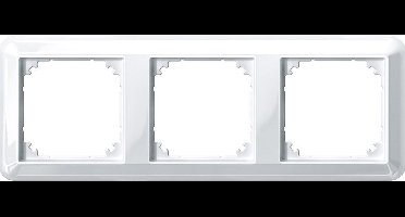 Afdekraam Atelier-M 3V - Kunststof Polarwit - Systeem M - Schneider Electric - 388319