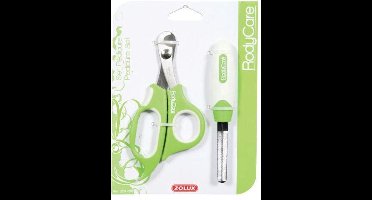 Zolux Pedicureset Knaagdieren Staal Zilver/groen 2-delig