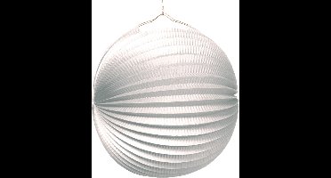 Lampion Wit, Flame Retardant, 25 cm