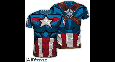 Marvel - Cosplay Captain America Man's T-shirt - S