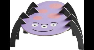 Smiffys - Monster Tableware - Party Cake Stand Halloween Decoratie - Paars/Zwart