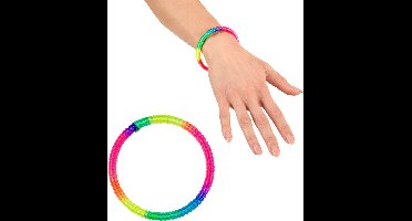Armbandje met neon kleuren