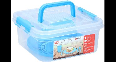 Alpina 4-persoons Picknickset in box (1 stuk) assorti