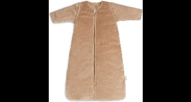 Jollein - Baby Winterslaapzak met Afritsbare Mouw (Velvet - Biscuit) - Katoen - Polyester - Winterslaapzakje Baby, Babyslaapzak - 70cm