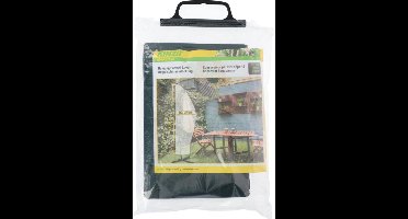 Kinzo Hangparasol afdekhoes/beschermhoes - Set van 2x stuks - groen - 70 x 265 cm - Parasolhoes - Tuinparasol bescherming/onderhoud