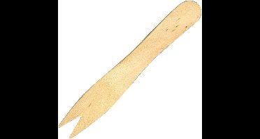 1000x frites vorken - 100% biologisch afbreekbaar - Fiesta Green - 95mm - houten frites vorkjes