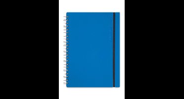 Vacavaliente - Studio Notitieboek A4 - Gerecycled Leer - Blauw
