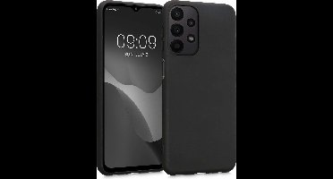 Hoesje Geschikt Voor Samsung Galaxy A23 4/5G hoesje Siliconen cover Zwart - Hoesje Geschikt Voor Samsung Galaxy A23 4/5G case - Hoesje Geschikt Voor Samsung Galaxy A23 4/5G siliconen backcover