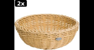 Westmark Saleen - Broodmand - rond - 23x9cm - Beige - Set a 2 stuks