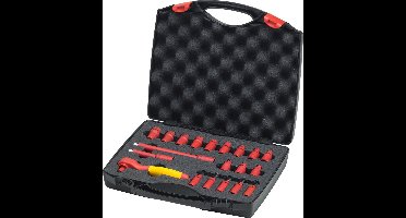 Wiha Ratelsleutelset geïsoleerd 1/4 21-delig incl. koffer - 43025