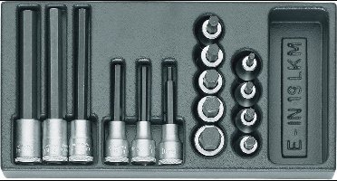 Gedore 1500 ES-IN 19 LKM 1402234 Schroevendraaierdop 15-delig