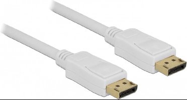 Premium DisplayPort kabel - versie 1.2 (4K 60Hz) / wit - 1 meter