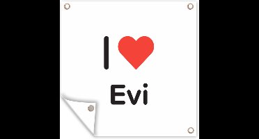 Tuindoek I love - Evi - Meisje - 100x100 cm