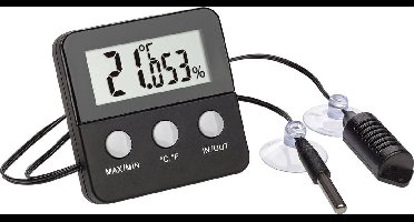 TFA Dostmann TERRACHECK 30.5044.01 Thermo- en hygrometer Zwart
