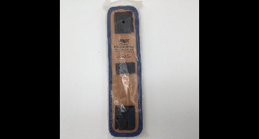 Bowling Schouder strap pad Master, 'Pillo Pad de luxe' , leer met blauwe afwerking met wol en  3 stuks klittenband om om de riem te doen