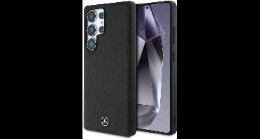 Mercedes Case Lederen Reliëflijnen Voor Samsung Galaxy S25 Ultra Mode Case