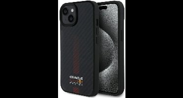 Red Bull Hardcase Voor Iphone 15 6.1 Voor Magsafe Carbon Fiber Met Stroomstang