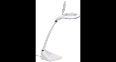 Mauliris LED Loeplamp - H36 cm - Dimbaar - Wit - Kunstof - Staande Bureaulamp