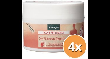 x4 Kneipp body & mind balance bodycream 200ML