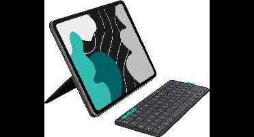 Logitech Flip Folio - AZERTY Frans Tablettoetsenbord - iPad Pro 13-inch (M4) & iPad Air 13-inch (M2 en M3) (2024, 2025) - Graphite FR