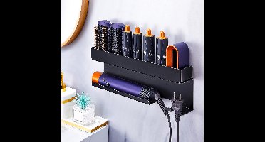 Ibenzoa® Zelfklevende multifunctionele wandhouder voor föhn, stijltang en accessoires zonder boren