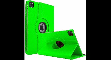 Hoes geschikt voor iPad Pro 11 inch M5 2025/M4 2024 hoes Groen - iPad pro 2025 hoes M5 hoes 360° draaibare Bookcase