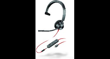 HP Poly Poly Blackwire 3315 Microsoft Teams Certified USB-C Headset