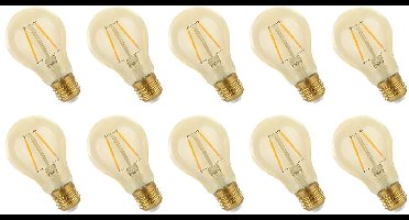 Spectrum LED Lamp E27 2W 230V - 240 Lumen - 2400K Warm wit - Gezellig licht - Energiezuinig - 10 stuks