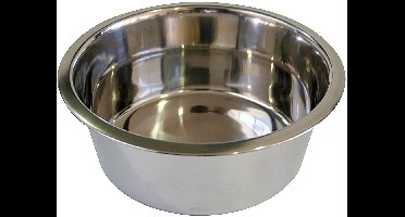 Croci C6FK3054 Stalen kom DOS, 1,9 L / 20 cm, zilver